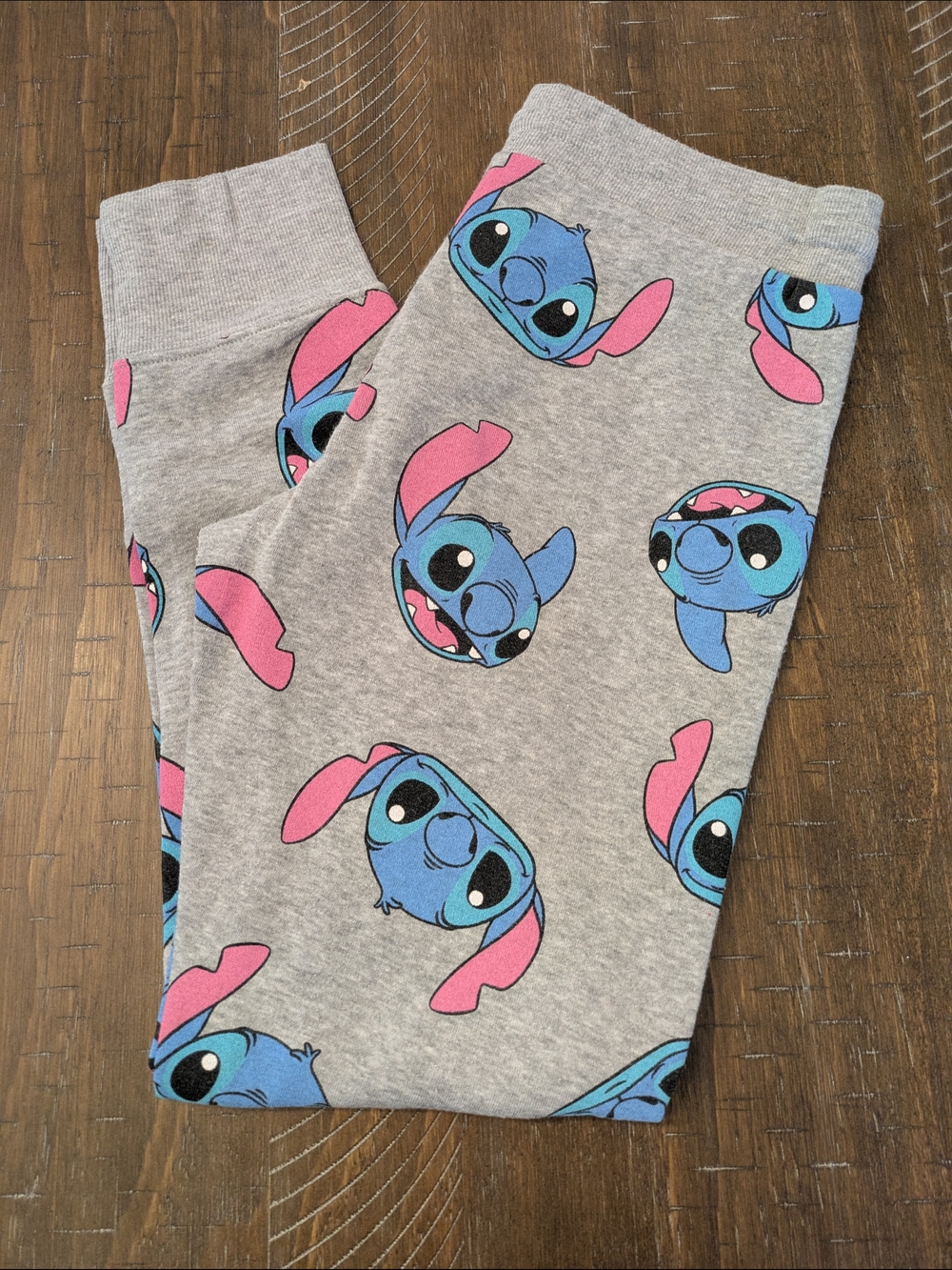 Girls' Gray Stitch Print Sweat Pant Jogger